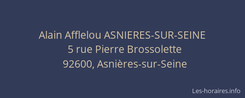 Alain Afflelou ASNIERES-SUR-SEINE