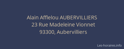 Alain Afflelou AUBERVILLIERS
