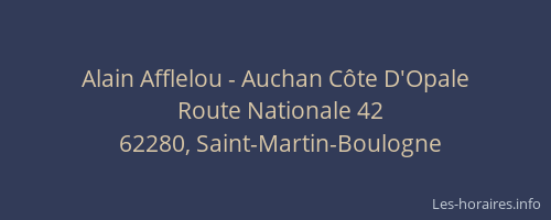 Alain Afflelou - Auchan Côte D'Opale