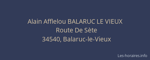 Alain Afflelou BALARUC LE VIEUX