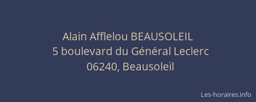 Alain Afflelou BEAUSOLEIL