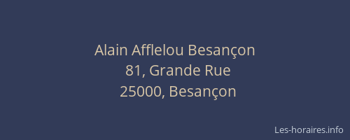 Alain Afflelou Besançon