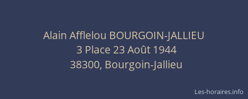 Alain Afflelou BOURGOIN-JALLIEU