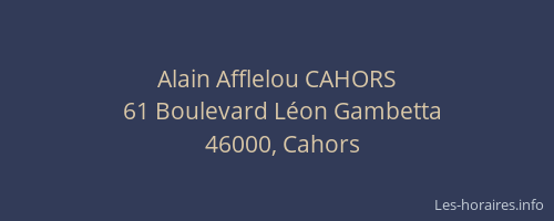 Alain Afflelou CAHORS