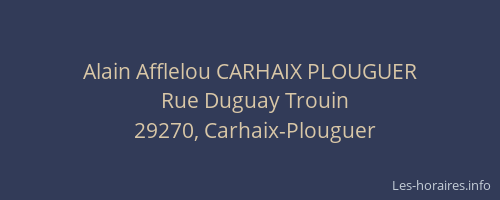 Alain Afflelou CARHAIX PLOUGUER