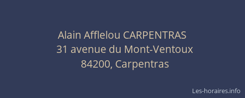 Alain Afflelou CARPENTRAS