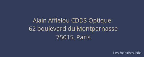 Alain Afflelou CDDS Optique