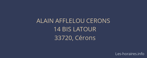 ALAIN AFFLELOU CERONS