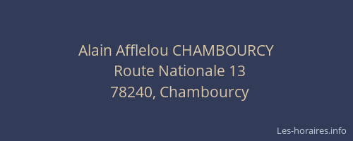 Alain Afflelou CHAMBOURCY