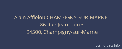 Alain Afflelou CHAMPIGNY-SUR-MARNE