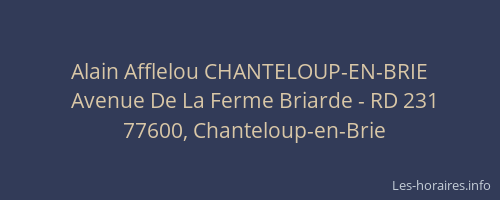 Alain Afflelou CHANTELOUP-EN-BRIE