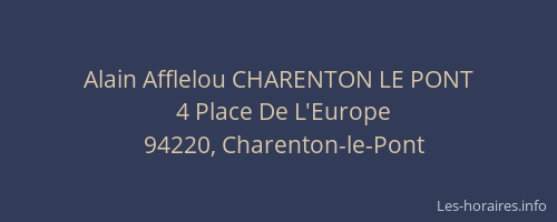Alain Afflelou CHARENTON LE PONT