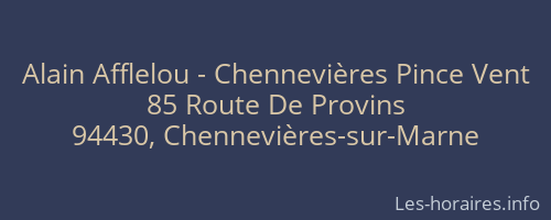 Alain Afflelou - Chennevières Pince Vent
