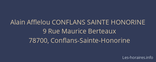 Alain Afflelou CONFLANS SAINTE HONORINE