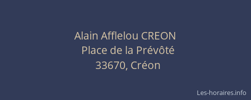 Alain Afflelou CREON