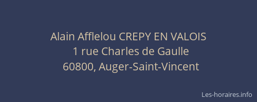 Alain Afflelou CREPY EN VALOIS