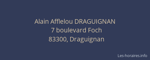 Alain Afflelou DRAGUIGNAN