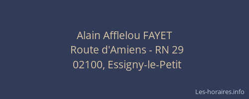 Alain Afflelou FAYET