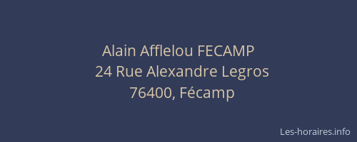 Alain Afflelou FECAMP