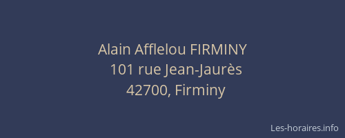 Alain Afflelou FIRMINY