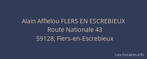 Alain Afflelou FLERS EN ESCREBIEUX