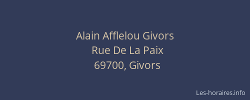 Alain Afflelou Givors