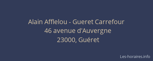 Alain Afflelou - Gueret Carrefour