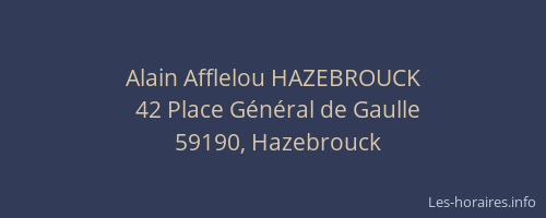 Alain Afflelou HAZEBROUCK