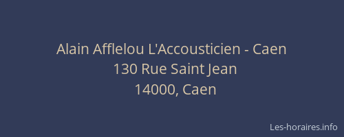 Alain Afflelou L'Accousticien - Caen