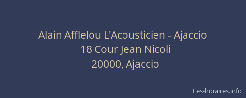 Alain Afflelou L'Acousticien - Ajaccio