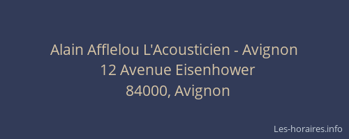 Alain Afflelou L'Acousticien - Avignon