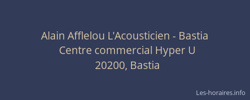 Alain Afflelou L'Acousticien - Bastia