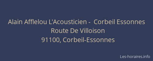Alain Afflelou L'Acousticien -  Corbeil Essonnes