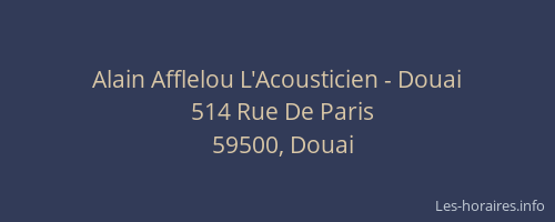 Alain Afflelou L'Acousticien - Douai