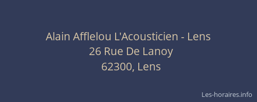 Alain Afflelou L'Acousticien - Lens