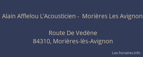 Alain Afflelou L'Acousticien -  Morières Les Avignon