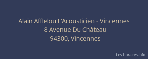 Alain Afflelou L'Acousticien - Vincennes
