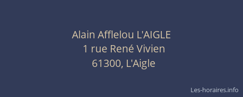 Alain Afflelou L'AIGLE