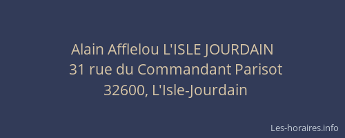 Alain Afflelou L'ISLE JOURDAIN