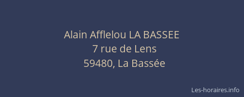 Alain Afflelou LA BASSEE