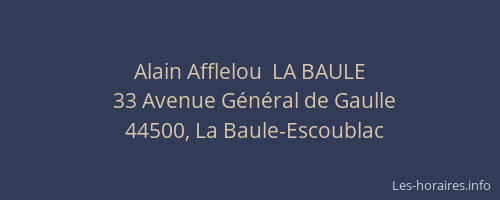 Alain Afflelou  LA BAULE