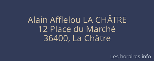 Alain Afflelou LA CHÂTRE