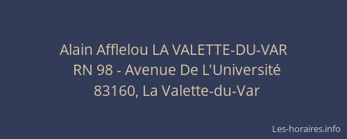 Alain Afflelou LA VALETTE-DU-VAR