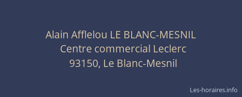 Alain Afflelou LE BLANC-MESNIL