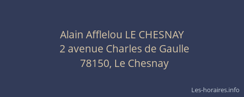 Alain Afflelou LE CHESNAY