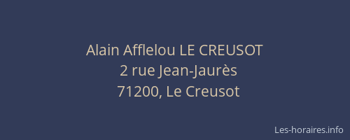 Alain Afflelou LE CREUSOT
