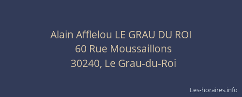 Alain Afflelou LE GRAU DU ROI