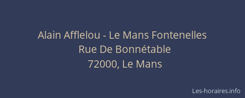 Alain Afflelou - Le Mans Fontenelles