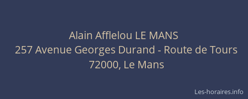 Alain Afflelou LE MANS