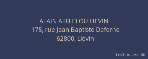 ALAIN AFFLELOU LIEVIN